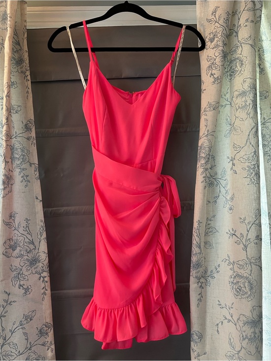 Lilly Pulitzer Dresses & Skirts - Lilly Pulitzer Hot Pink Ruffle-Trim Slip Dress